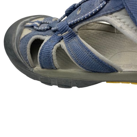 KEEN Blue Grey Closed Toe Washable Water Hiking Outdoor Shoes Sandals US 6 - Picture 14 of 16